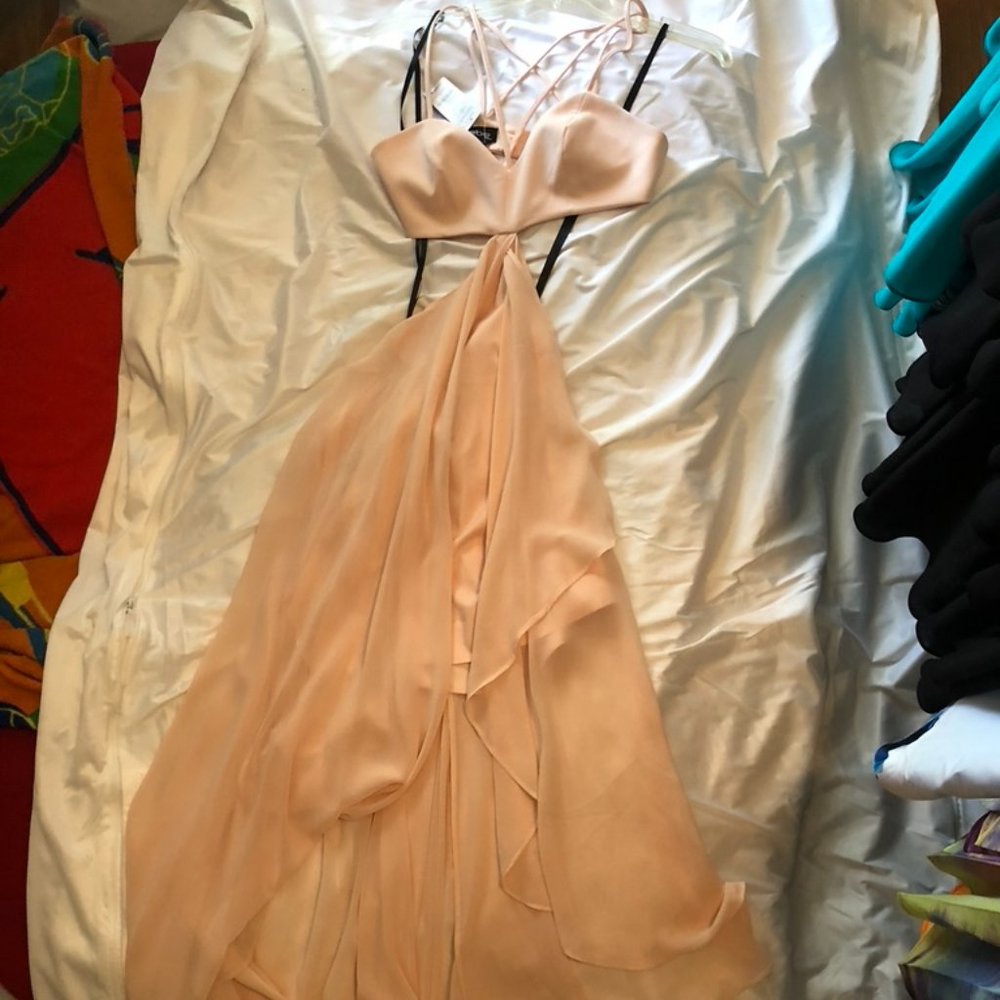 NWT Blush High-Low bebe Dress